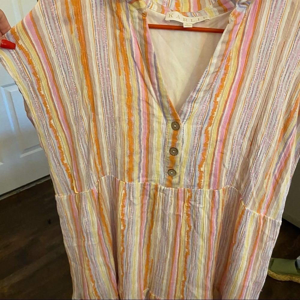 Karlie Multicolor Striped Dress